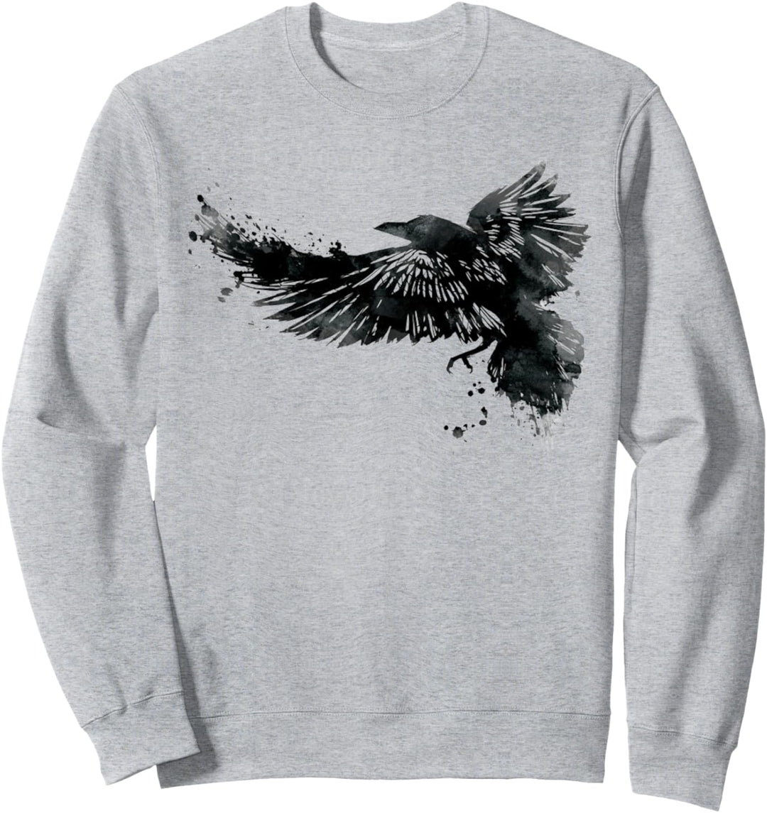 Rabe TShirt Krähe Raabe T-shirt Damen Herren Shirt schwarz Sweatshirt