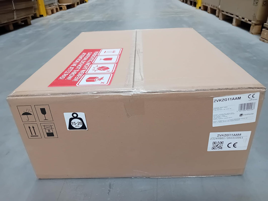 GRANMASTER Caro Granitspüle mit Armatur 1 Becken mit Siphon in 3 Farben - Spülbecken Arbeitsplatte K