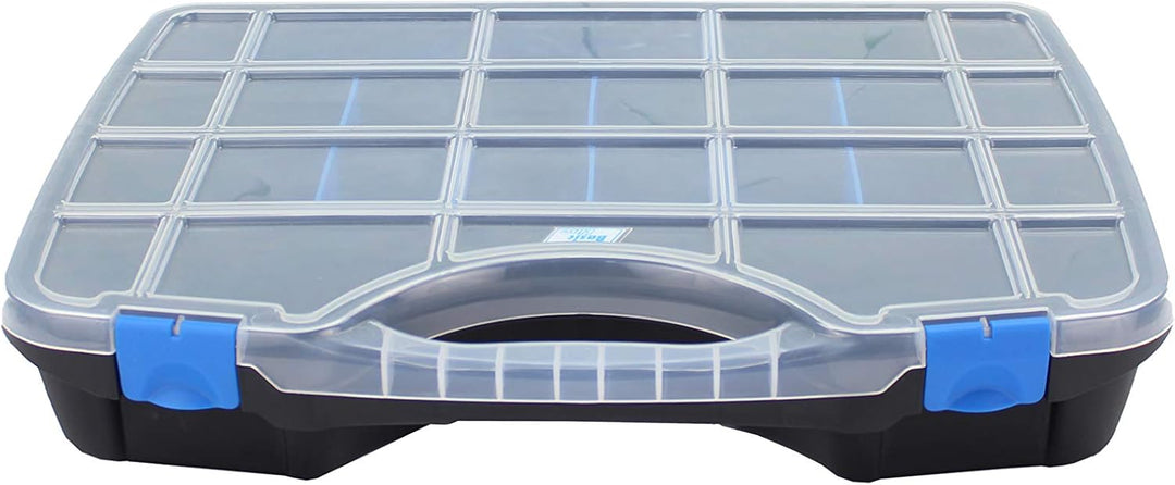 Tayg Sortimentskasten Basic Box 03/460 x 350 x 81 mm/bis zu 26 Fächer/schwarz-blau, schwarz, 024559