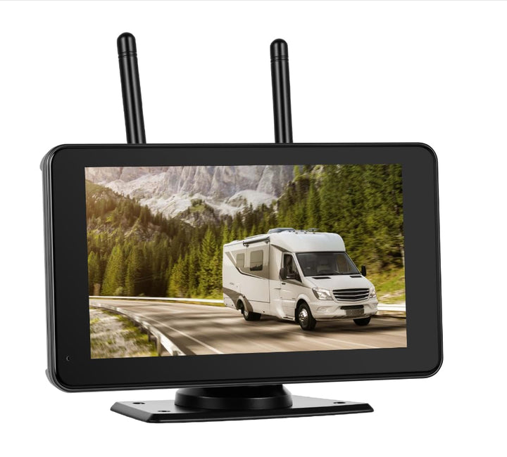 CAMECHO Rückfahrkamera Verkabelt IP68 Wasserdicht Nachtsicht Weitwinkel Kamera mit 5 Zoll Bildschirm