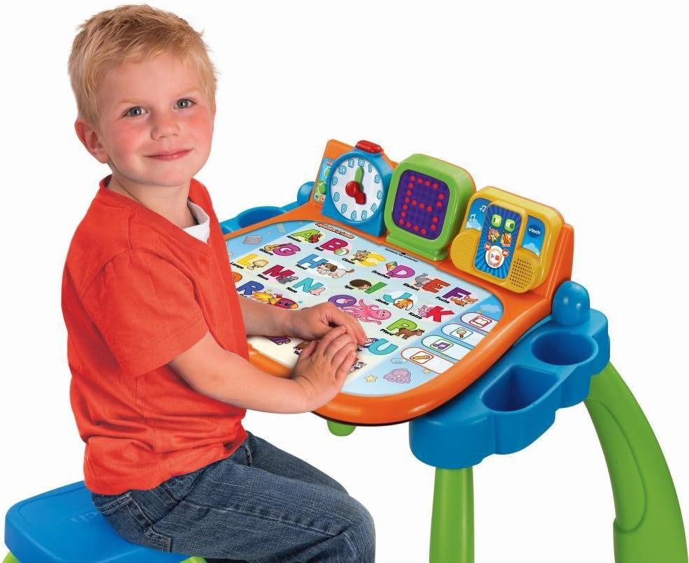 Vtech 80-154604 Magischer Schreibtisch 3-in-1 , green Grün Single, Grün Single