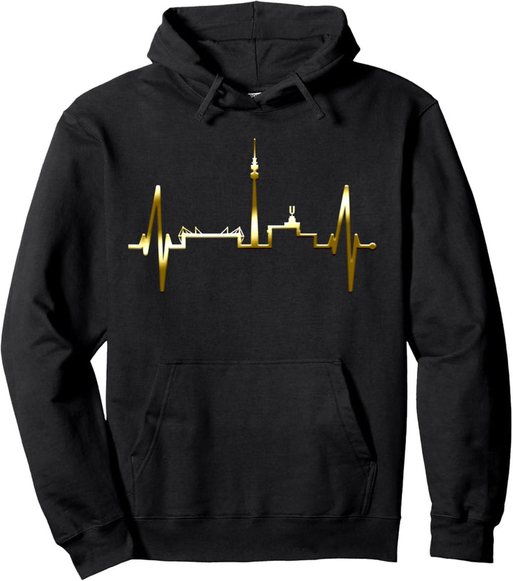 Dortmund Herzschlag Skyline Puls Ruhrpott Stadion Dortmunder Pullover Hoodie