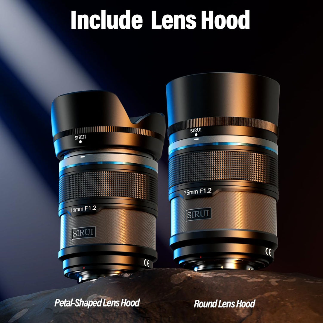 SIRUI Sniper 16mm Autofokus Objektiv, F1.2 Weitwinkel APS-C Kameraobjektiv, E Mount Objektiv für A64