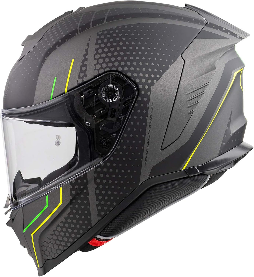 Premier Unisex Hyper Bp6 Bm Helmet XL (61) SCHWARZ / GELB / GRÜN, XL (61) SCHWARZ / GELB / GRÜN