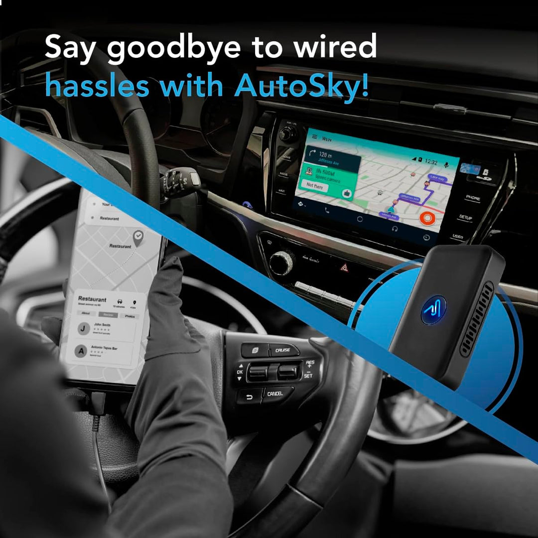 Wireless Android Auto Adapter Nano-Serie - Sofortige Verbindung vom Smartphone zum Bildschirm - Klei