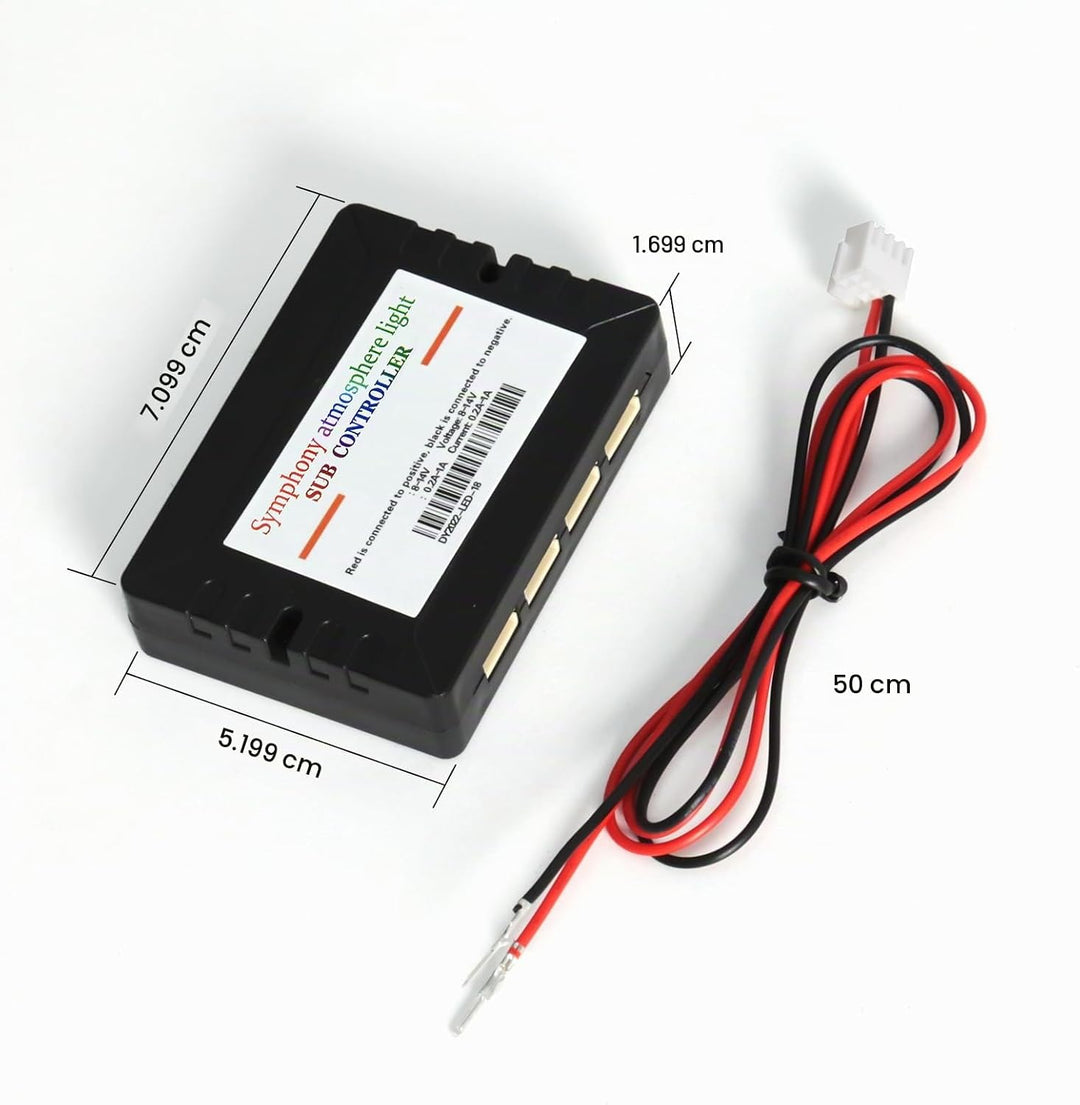 TWETIZ Dreamcolor Acrylic Interior Car LED Strip Light Sub-Control Module, which fit for Dreamcolor