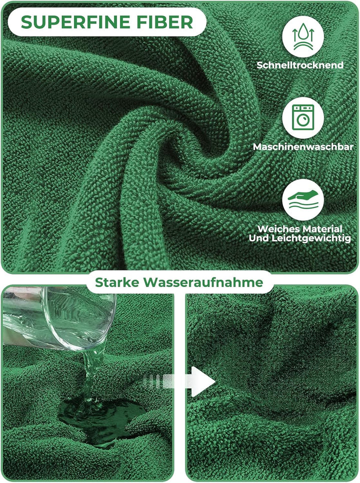 Bademantel für Hunde, Hundebademantel Aus Mikrofaser, Verstellbares Halsband Mit Klettverschluss Sch