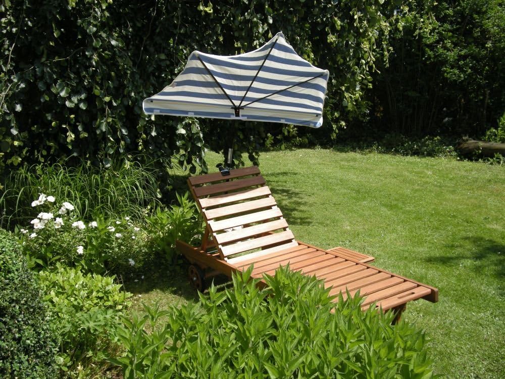 Holly Traveller SONNENLIEGEN-FÄCHERSCHIRM TERRA-BEIGE - STABIELO ® JUBILÄUMS-FÄCHER-SONNENSCHIRM