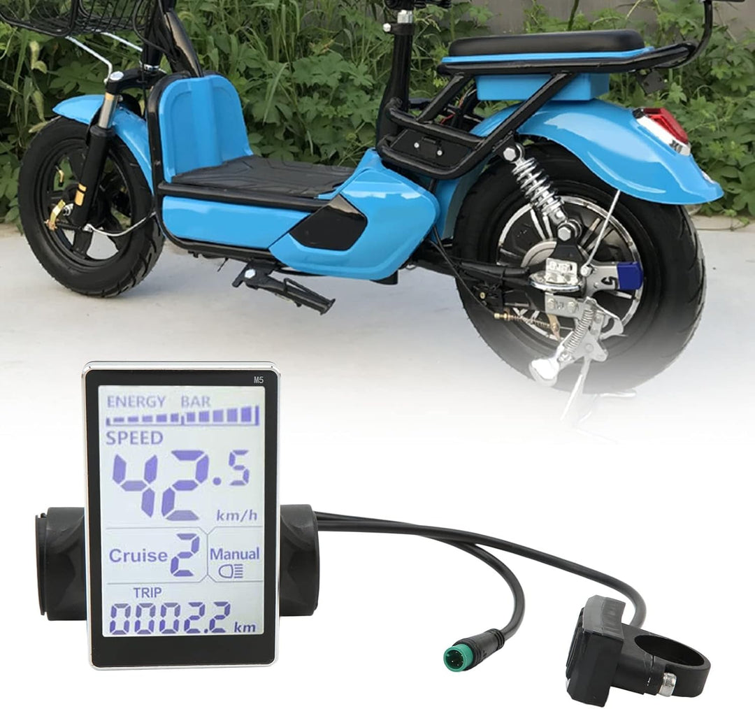 Elektrisches Fahrrad-LCD-Anzeigemessgerät, 5-Polig 24V 36V 48V 60V E Scooter M5 LCD-Panel-Bildschirm