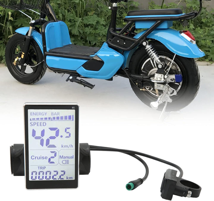 Elektrisches Fahrrad-LCD-Anzeigemessgerät, 5-Polig 24V 36V 48V 60V E Scooter M5 LCD-Panel-Bildschirm