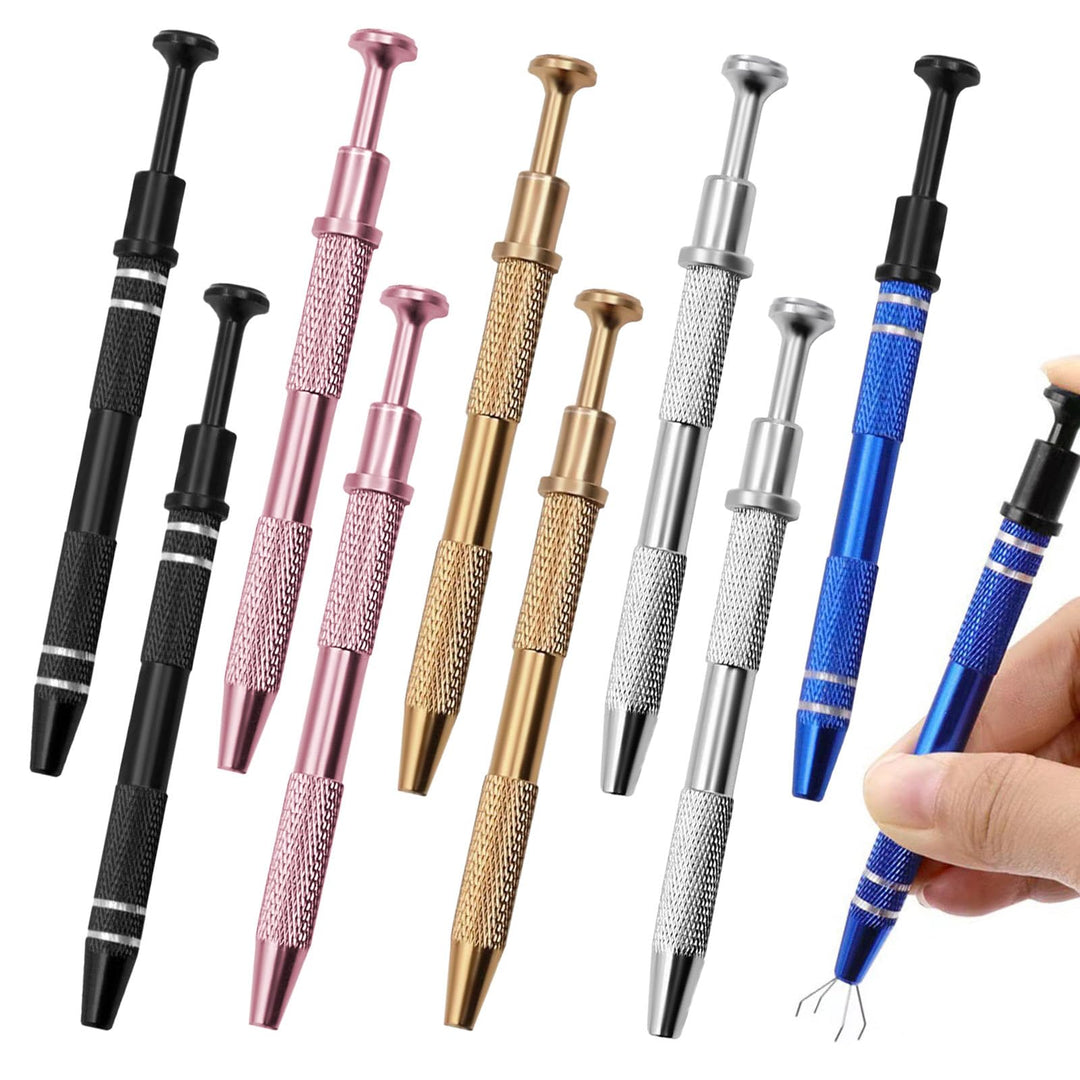 Huakaile 10 Stück 4-Klauen-Piercing-Kugelgreifer, 4 Zinken, Juwelier-Aufhebungswerkzeuge, Piercing-A