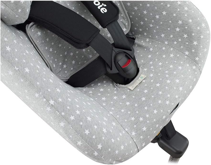 JYOKO Kids Bezug kompatibel mit Joie Spin 360, Nuna Rebl, aus Baumwolle (White Star) White Star 1 St