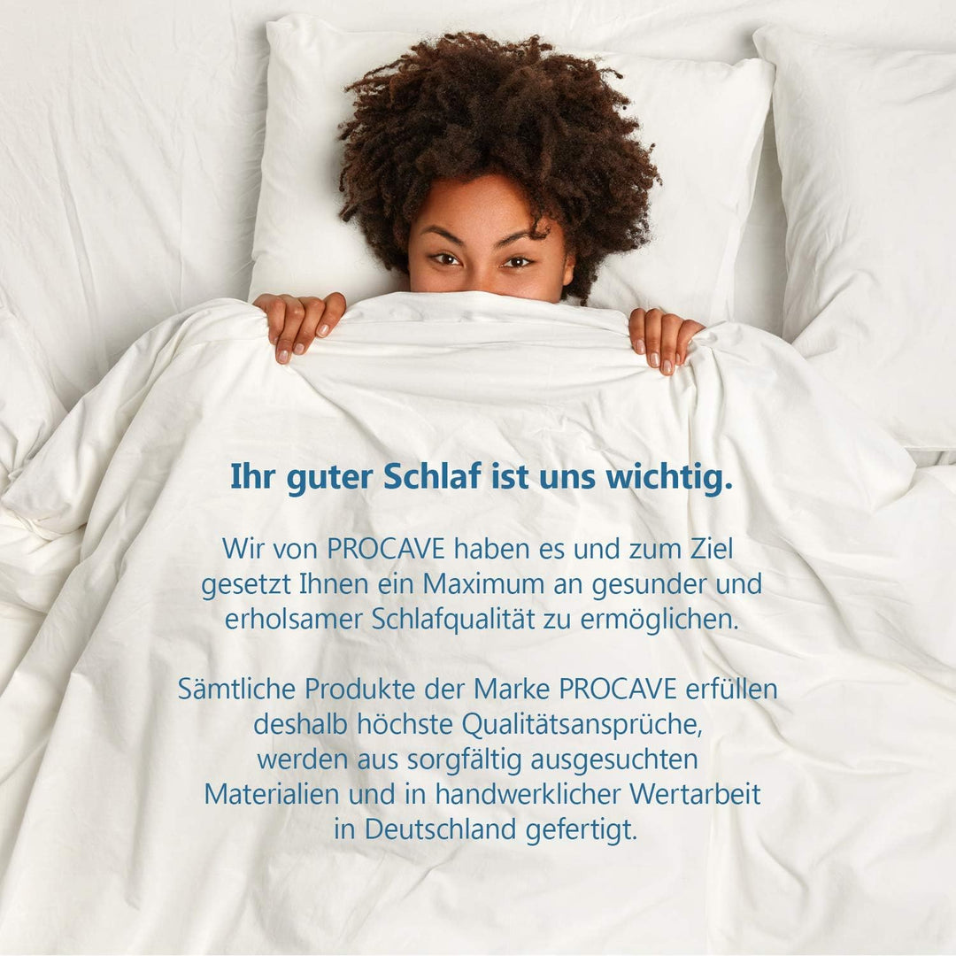 PROCAVE TopCool Qualitäts-Bettdecke für den Sommer 260x220cm, Soft-Komfort-Bettdecke, kochfeste Step