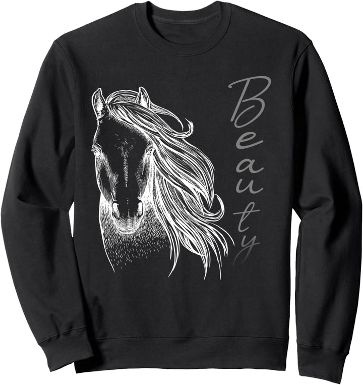 Reiten löst die meisten Probleme Mädchen reiten Pferde Sweatshirt