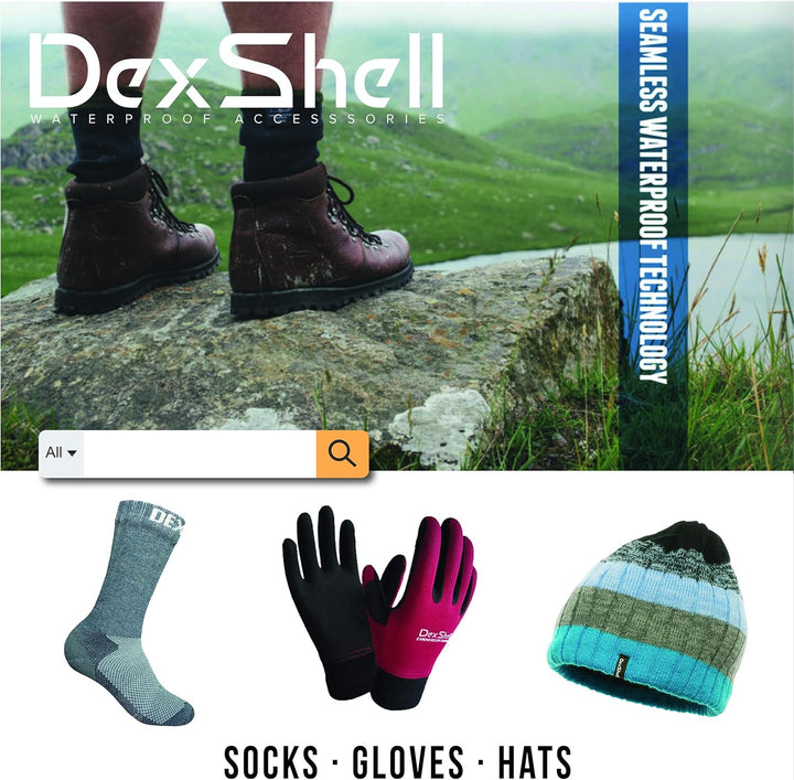 Dexshell Lange Socke Bambus Socke Grau Wasserdicht XL Grau, XL Grau