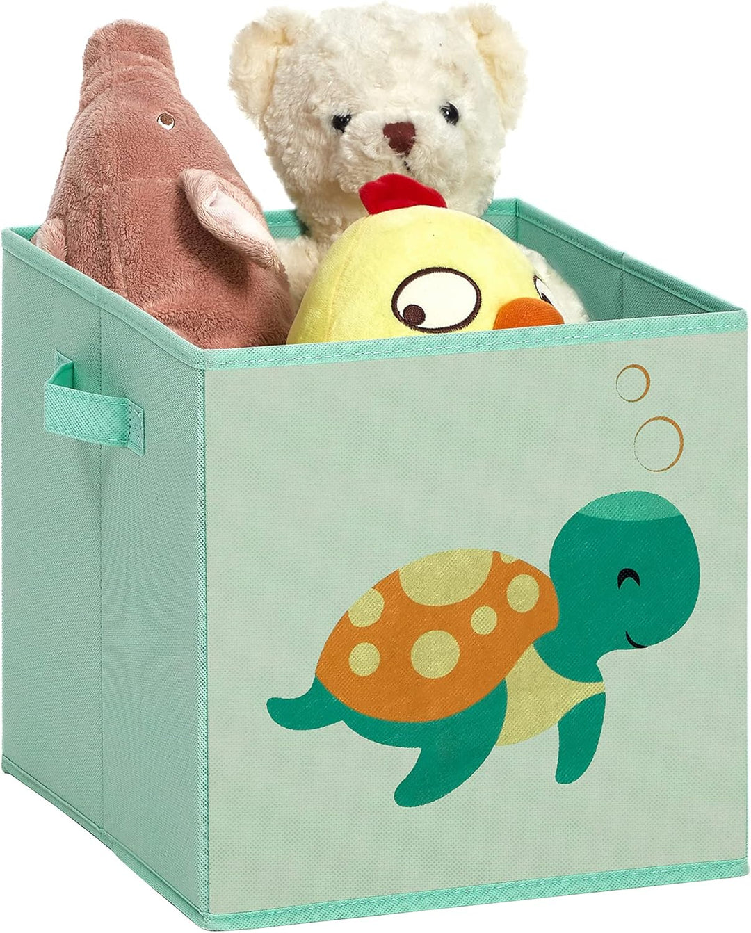 SONGMICS Aufbewahrungsboxen, 3er Set, Faltboxen, Stoffboxen mit Griffen, Spielzeug-Organizer, 30 x 3