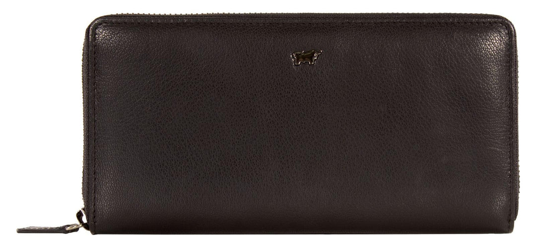 BRAUN BÜFFEL Anna Geldbörse RFID Leder 19 cm Schwarz, Schwarz