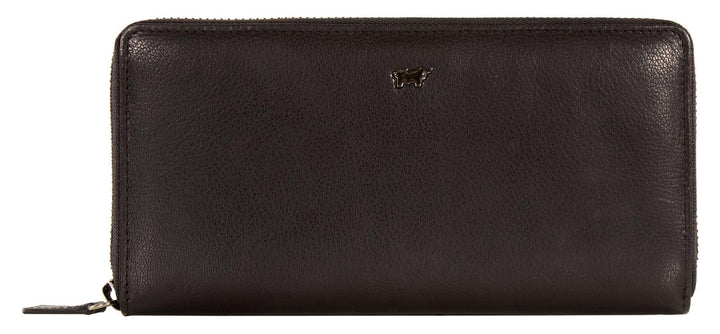 BRAUN BÜFFEL Anna Geldbörse RFID Leder 19 cm Schwarz, Schwarz