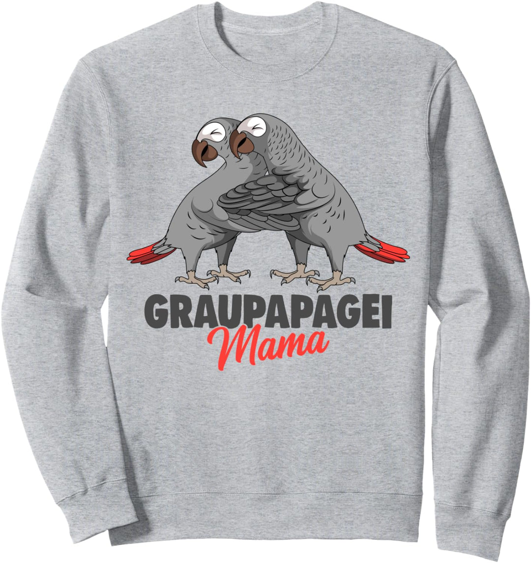 Graupapagei Mama Papagei Vogel Sweatshirt