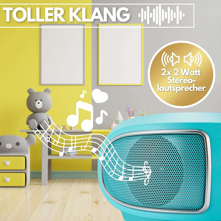 Tragbare Boombox | FM Radio | AUX-In | CD/CD-R | USB | Kopfhöreranschluss | Kompaktanlage | CD-Playe