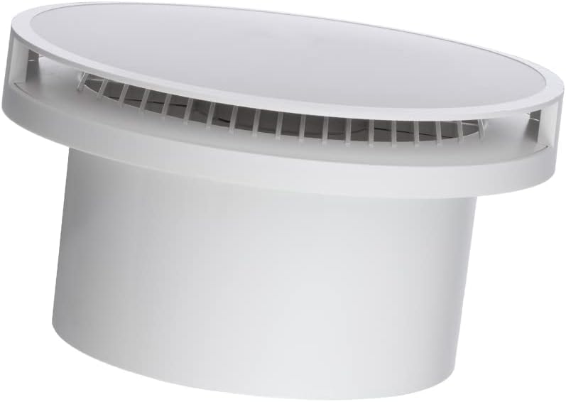 EUROPLAST Ø 150mm Bad-Lüfter mit Front, Leise Ventilator mit Kugellager (Rund mit Feuchtigkeitssenso