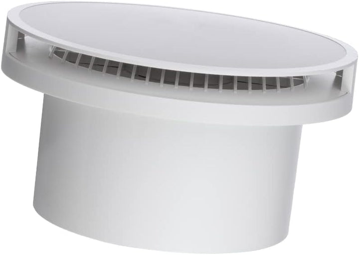 EUROPLAST Ø 150mm Bad-Lüfter mit Front, Leise Ventilator mit Kugellager (Rund mit Feuchtigkeitssenso
