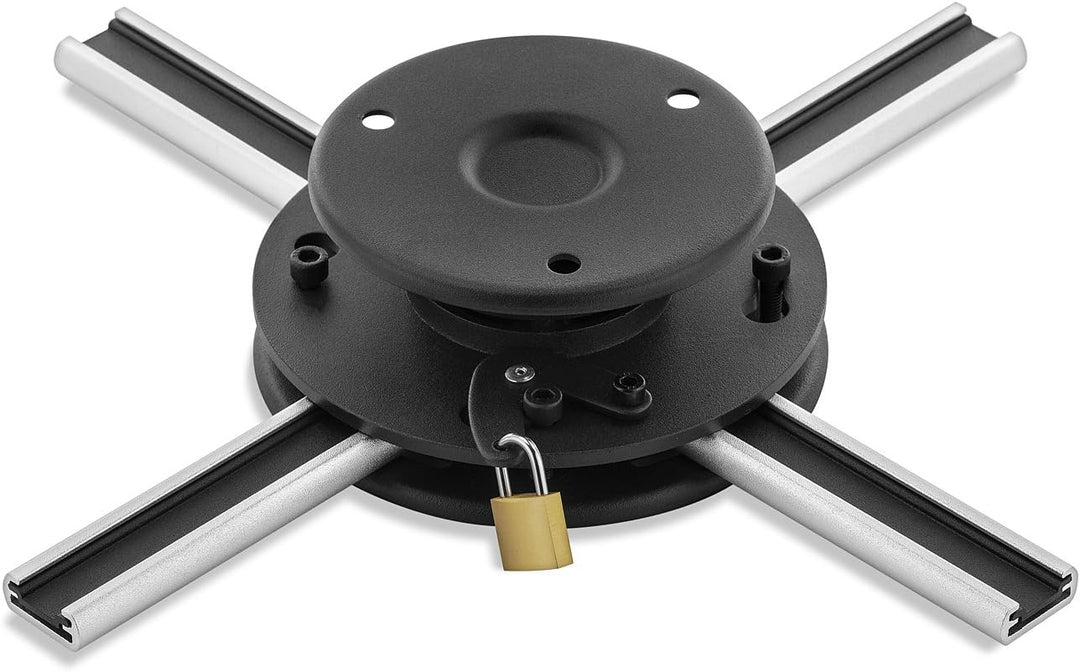 deleyCON Universal Beamer Projektor Deckenhalterung +-15° Neigbar - 360° Schwenkbar - bis 20Kg - Dec