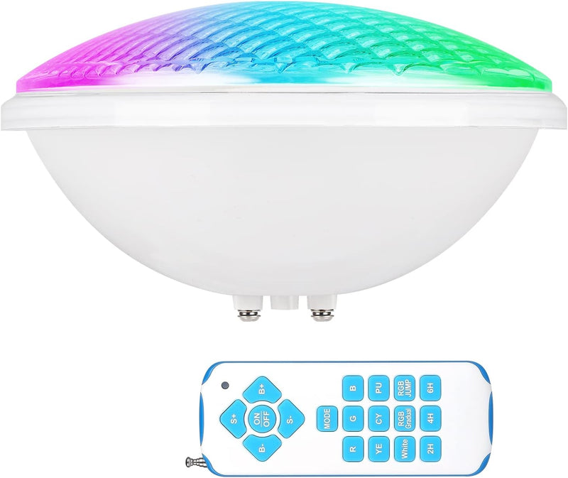 COOLWEST LED Poolbeleuchtung, 54W RGB Poolbeleuchtung Unterwasser Multi Mehrfarbige LED Teichbeleuch