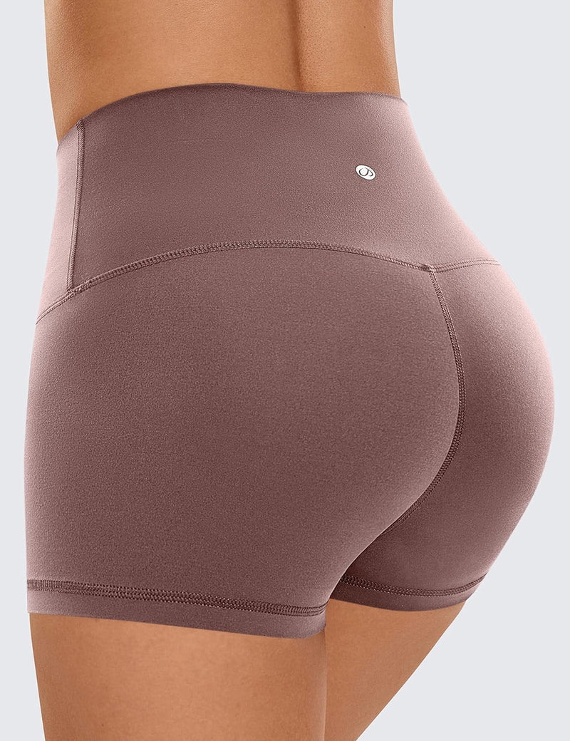 CRZ YOGA Damen Butterluxe Kurze Sporthose Laufshorts Sommer Radlerhose High Waist Yoga Fitness Short