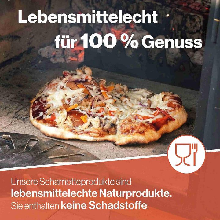 Feuerfest 123 - Schamotteplatten - Für Kaminöfen, Öfen &amp; Grills - Schamottsteine 1.400 °C hitzebestä
