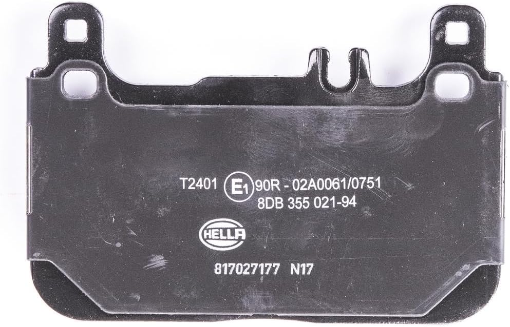 HELLA PAGID 8DB 355 021-941 Bremsbelagsatz - T2401 - Dicke/Stärke: 17.7mm - Bremssystem: Brembo - fü