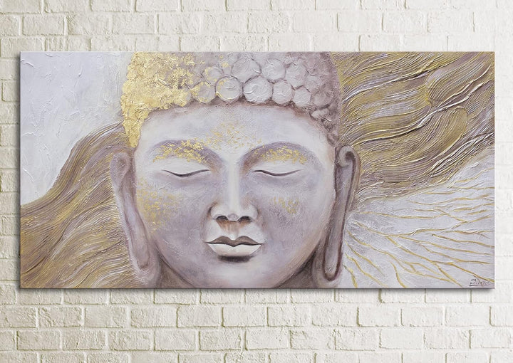 YS-Art Abstrakt Stil Acryl Gemälde auf Leinwand Erleuchtung handgemalt Wandbilder Wohnzimmer modern