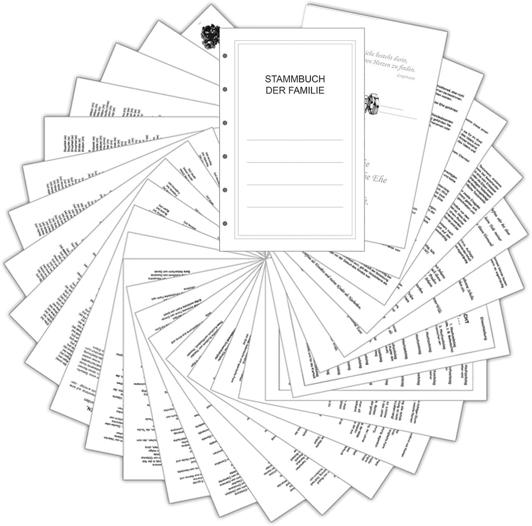 Stammbuch Herzen, dunkelblau, Lederstruktur, Herzprägung Silber, Stammbuchformat