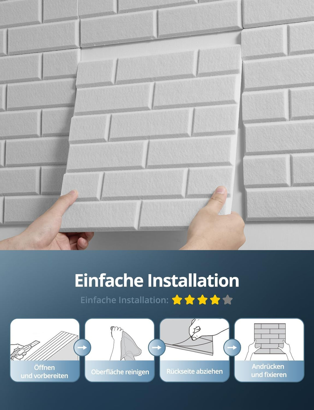 Akustikplatten Selbstklebend, 12 Stück Schallabsorber für Wand, Tür, Decke, Acoustic Panels, Studio,