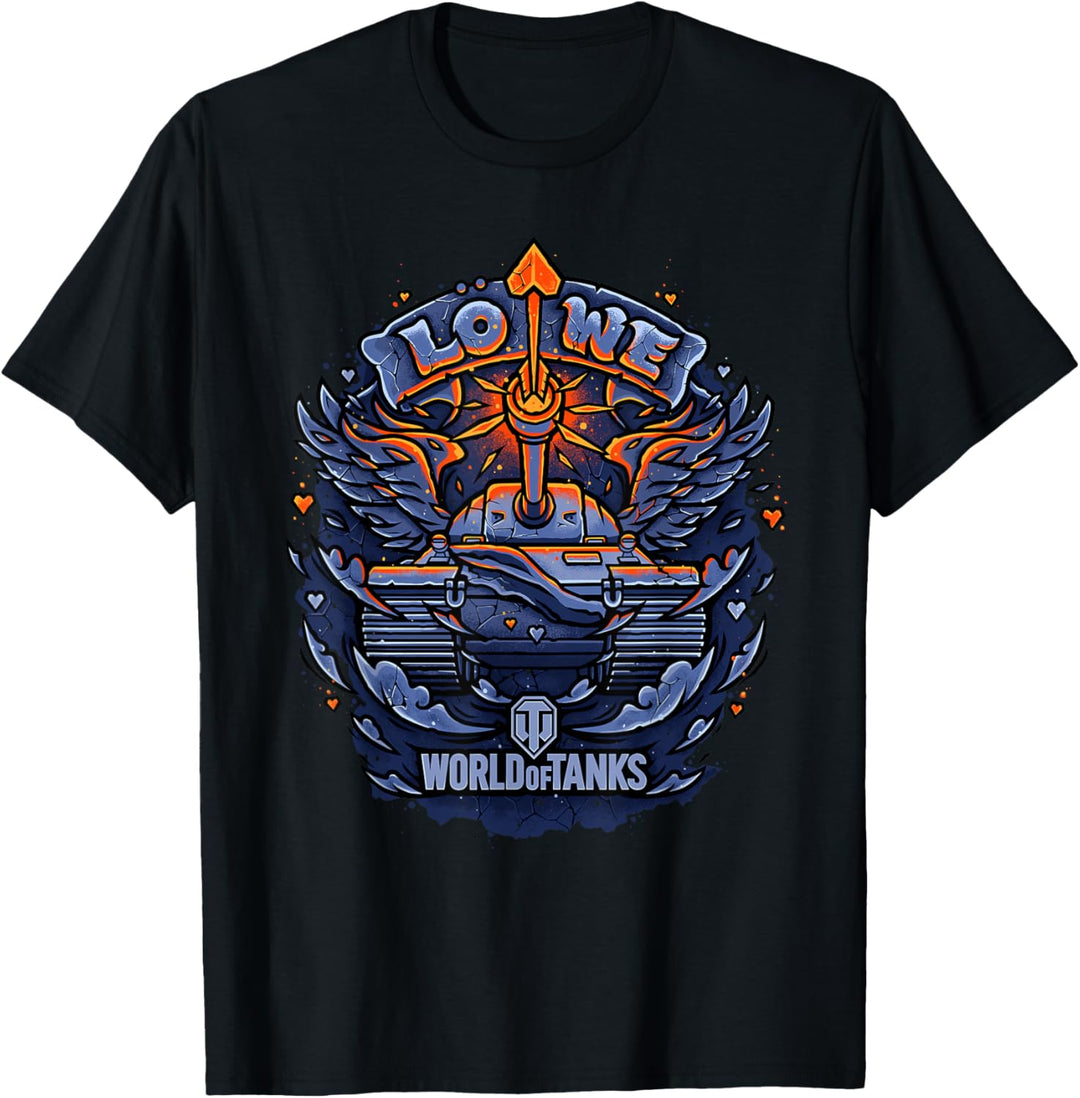 World of Tanks Valentinstag Löwe (Orange) T-Shirt