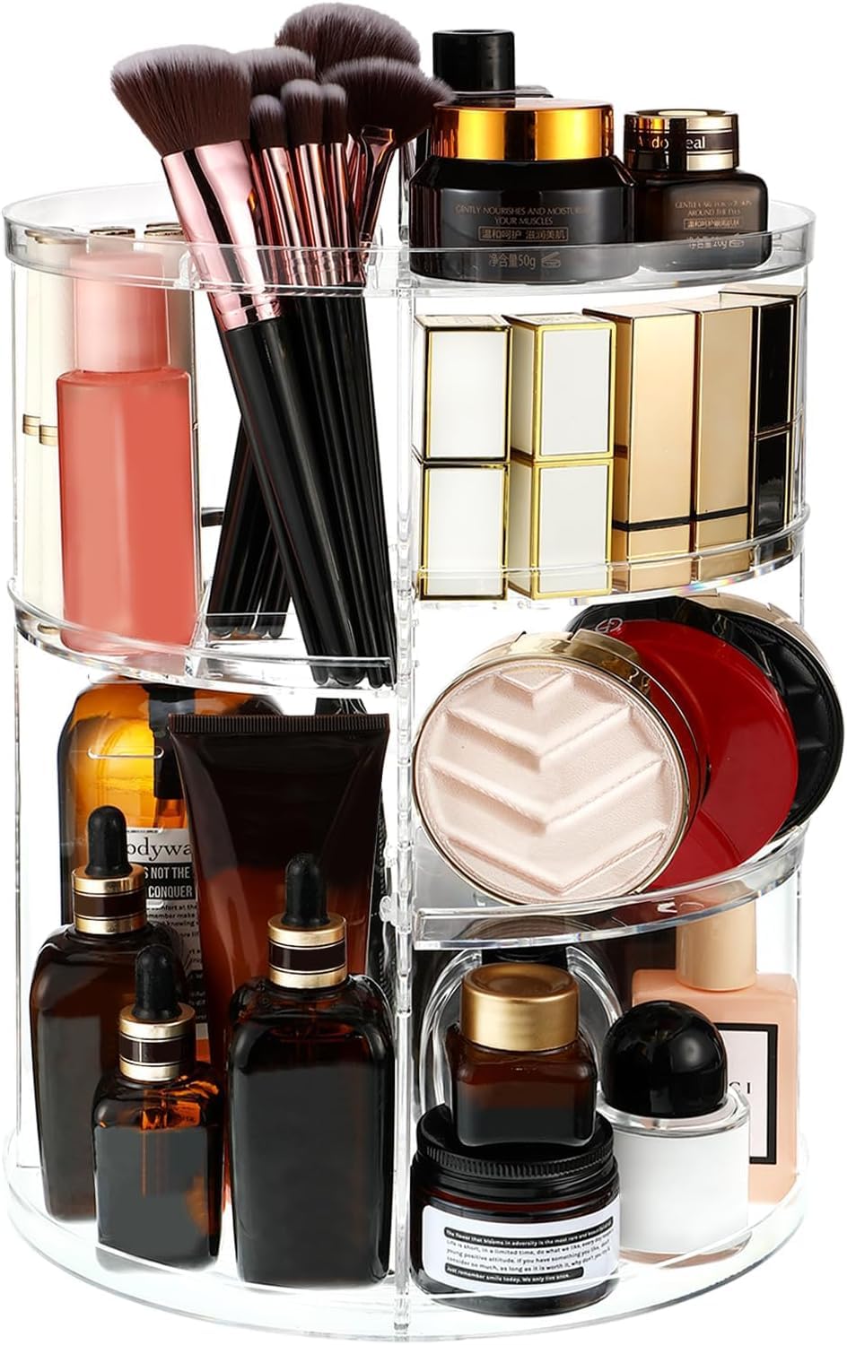 Make Up Kosmetik Organizer, Beauty, 7 Verstellbare Ebenen Grosse Kapazität Makeup Organizers, 360° D