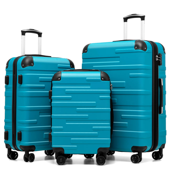 COOLIFE Hartschalen-Koffer Rollkoffer Reisekoffer Vergrösserbares Gepäck (Nur Grosser Koffer Erweite
