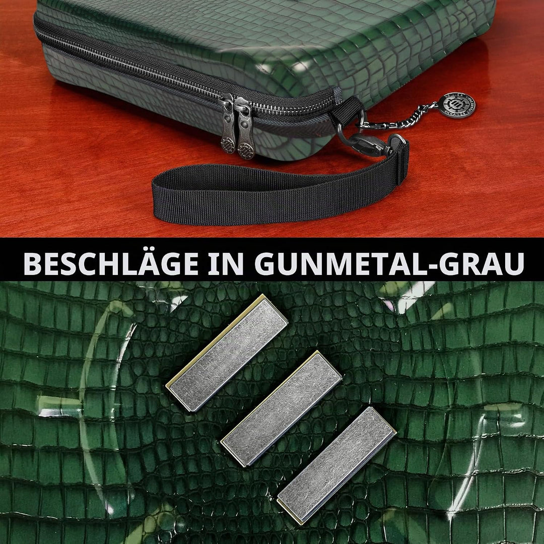 ENHANCE RPG-Organizer-Etui, Sammleredition – DND-Ordner mit integriertem Charakterbogenhalter, Würfe