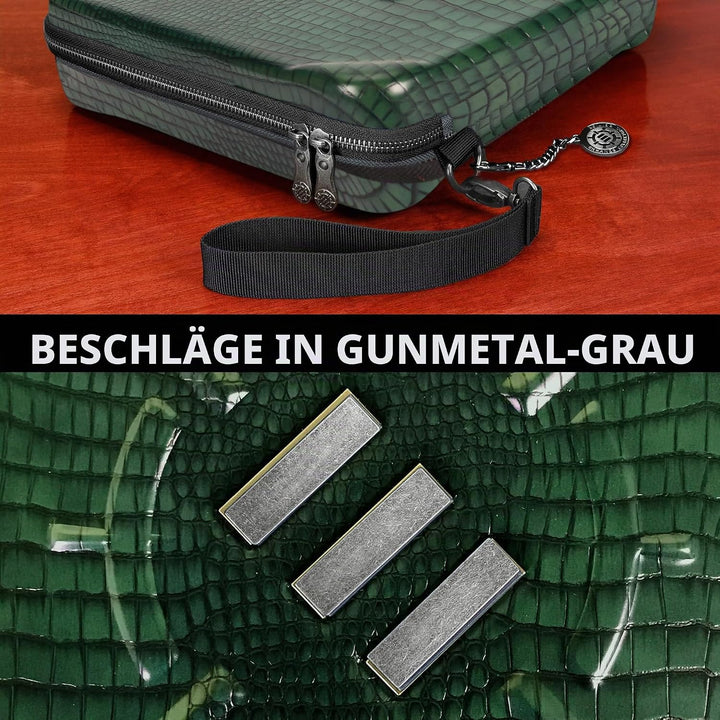 ENHANCE RPG-Organizer-Etui, Sammleredition – DND-Ordner mit integriertem Charakterbogenhalter, Würfe