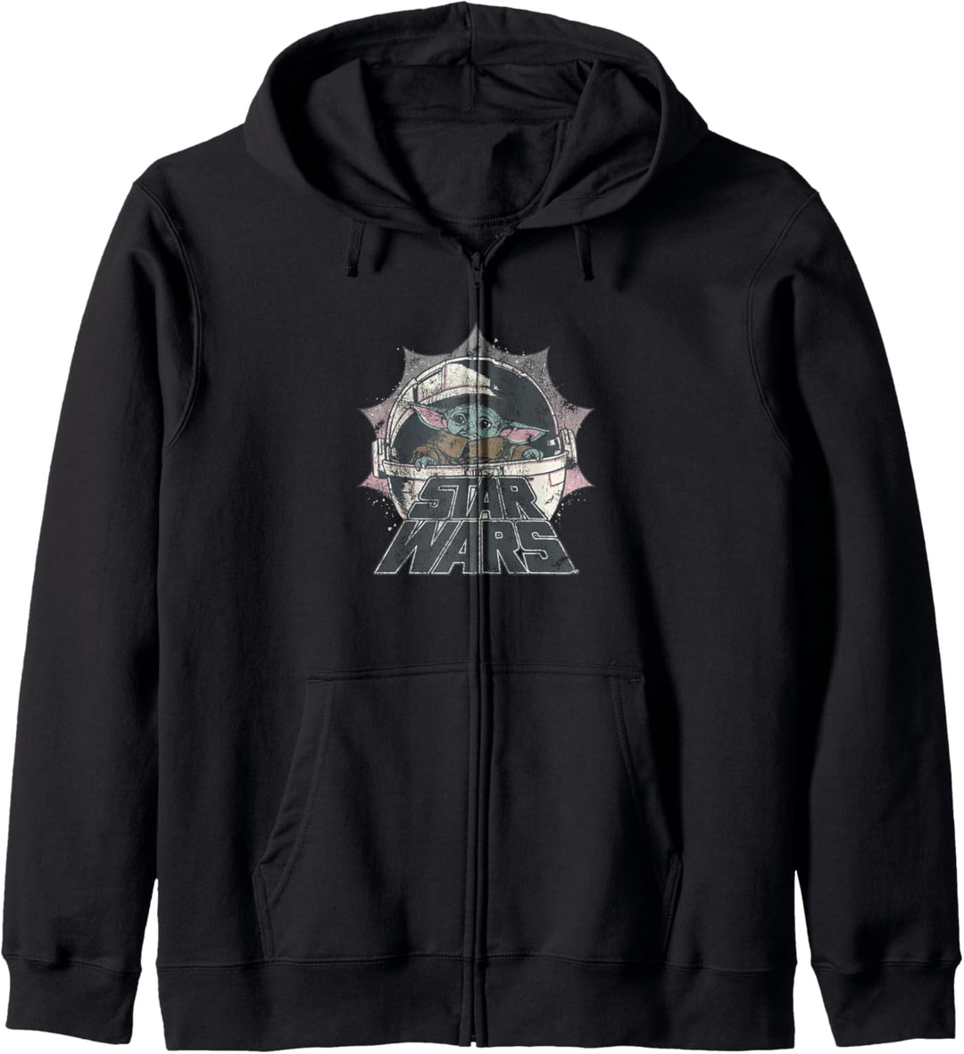 Star Wars The Mandalorian Child Retro Logo Kapuzenjacke