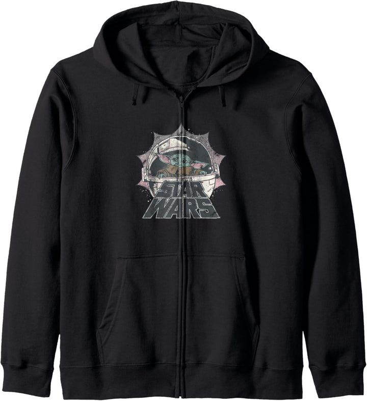 Star Wars The Mandalorian Child Retro Logo Kapuzenjacke