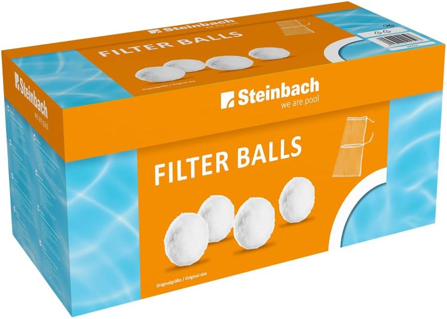 Steinbach Filterpumpe SPS 75-1, selbstsaugend, 230 V/450 W & Filter Balls – 040050 – Reinigende Filt