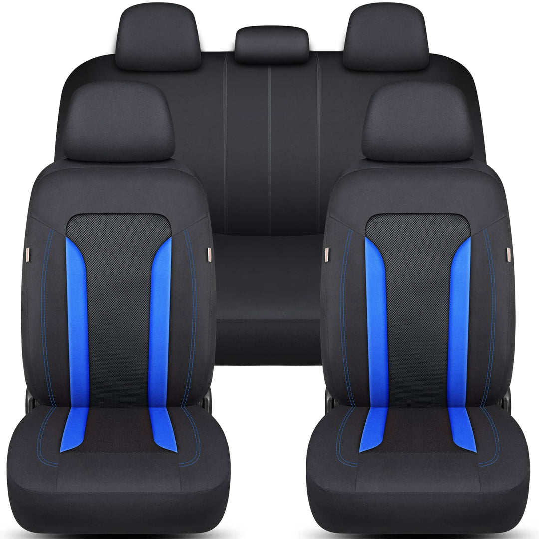 Schonbezüge-Komplettset für Hyundai i20 BC3 Bj ab 2020 in Schwarz/Blau FT1