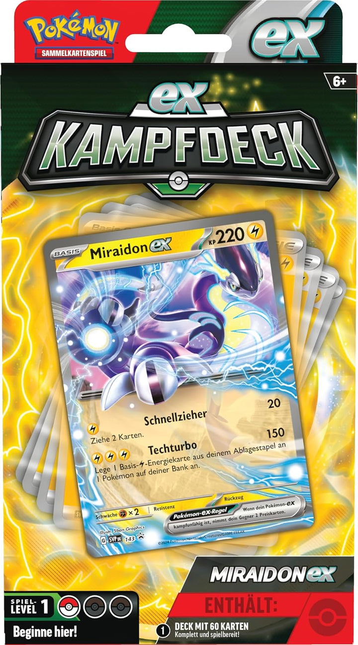 Pokémon-Sammelkartenspiel: Kampfdeck Miraidon-ex (sofort spielbares Deck mit 60 Karten), Miraidon-ex