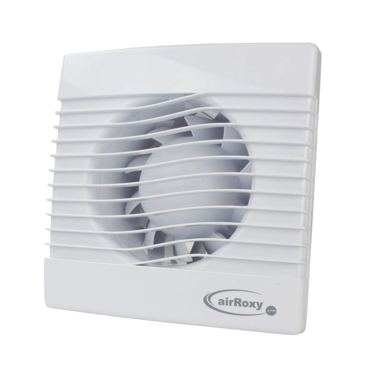 VONLIS Lüfter Ventilator Badezimmer Lamellen Bewegungsmelder rund eckig Zu Abluft Wave Ø 100 mm Nach