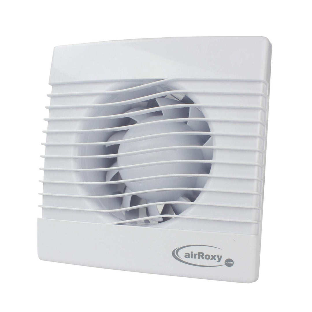 VONLIS Lüfter Ventilator Badezimmer Lamellen Bewegungsmelder rund eckig Zu Abluft Wave Ø 150 mm Stan