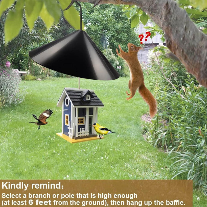2 Stück Eichhörnchen-Klappe, universelle Eichhörnchen-sichere Schallwand, Vogelfutterschutz und Voge