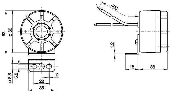 Bosch 986334001 Robert Rückfahrwarner