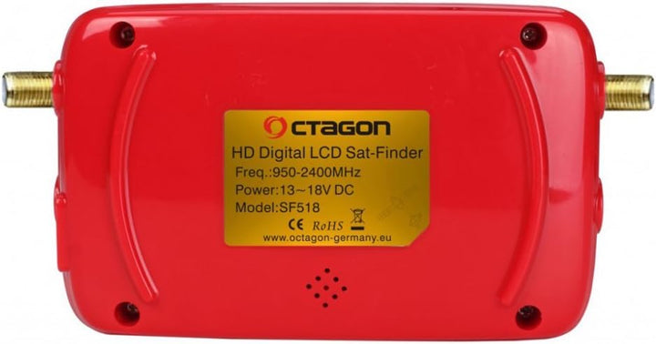 OCTAGON SAT FINDER Messgerät SF 518 LCD HD HDTV USB 2.0 Spektrum DVB-S und DVB-S2 DIGITAL