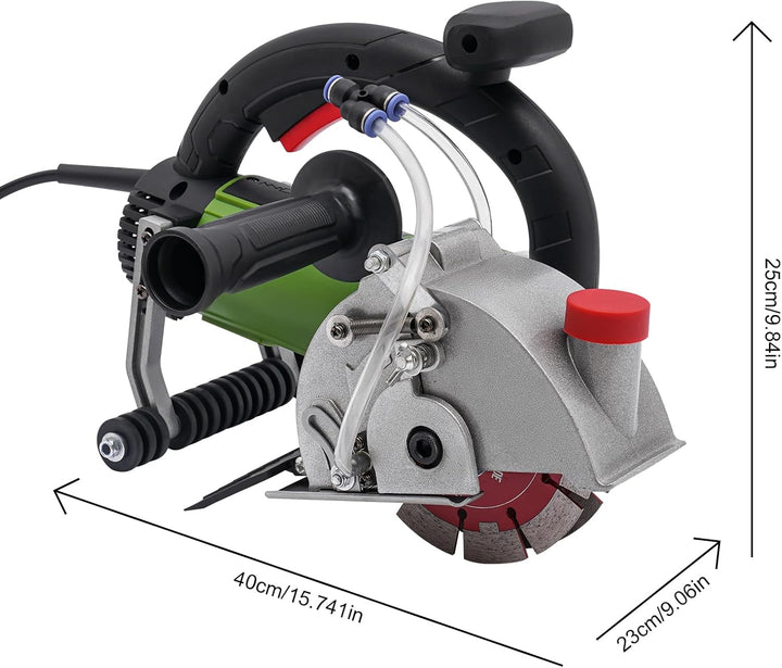 Mauernutfräse Schlitzfräse,1800W Elektrische Wand Chaser Schlitzmaschine mit Zwei 133 mm Klingen,700